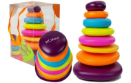 Piramidės spalvos ratlankiai kūdikiui-Žaislai, Kūdikiams, Žaislai mažyliams (iki 4 m.