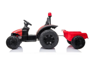 Elektrinis traktorius su priekaba HZB-200, Red-Elektromobiliai vaikams, Traktoriai-e-vaikas