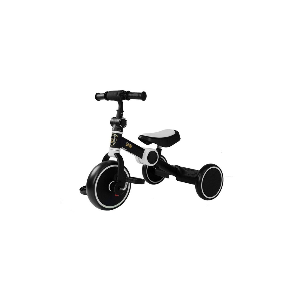 Daugiafunkcinis dviratis su pedalais, Black/White-Judėjimui, Balansiniai dviratukai, Triratukai vaikams-e-vaikas
