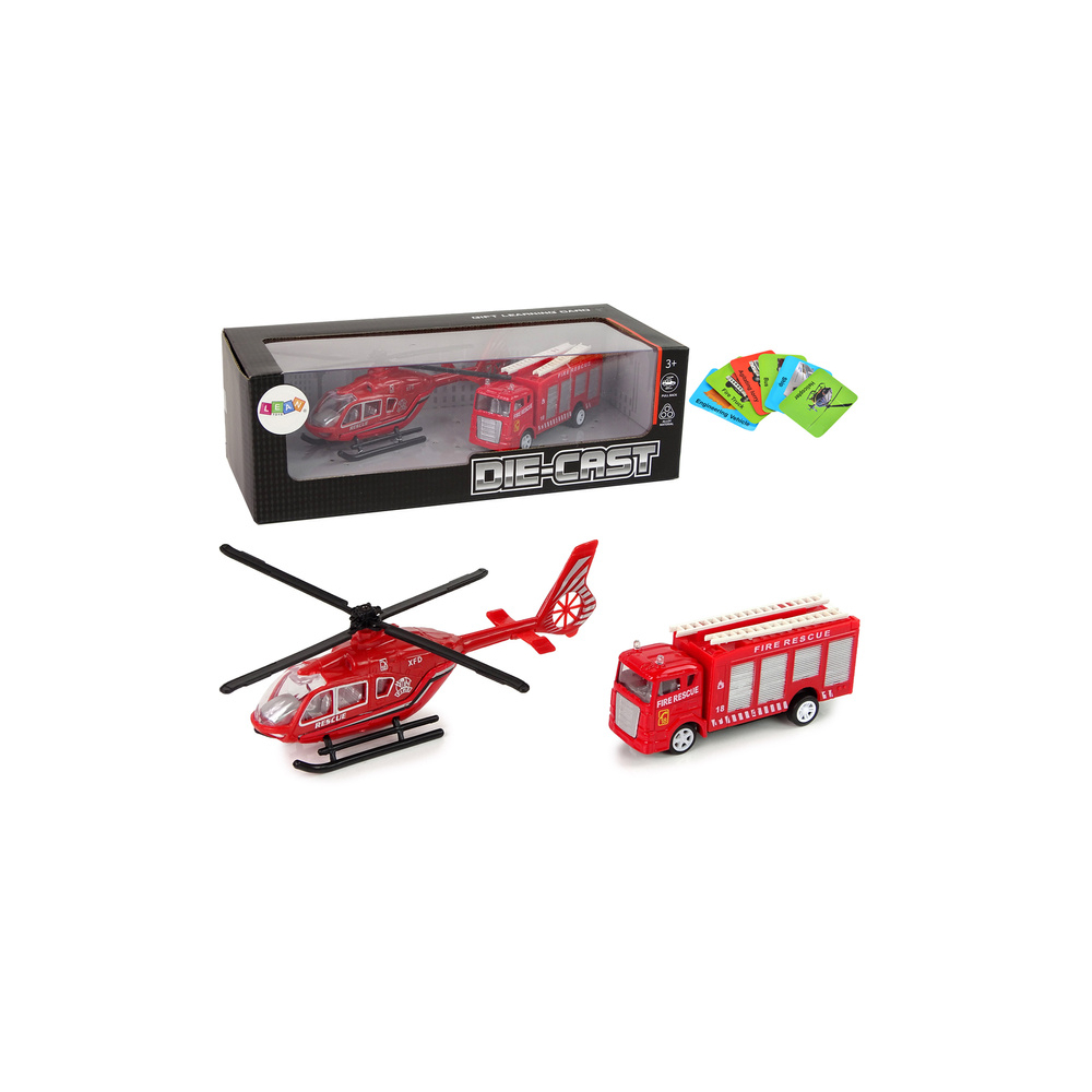 Ugniagesių sraigtasparnis Raudonas-Žaislai, Auto ir transporto žaislai, Lėktuvai-e-vaikas