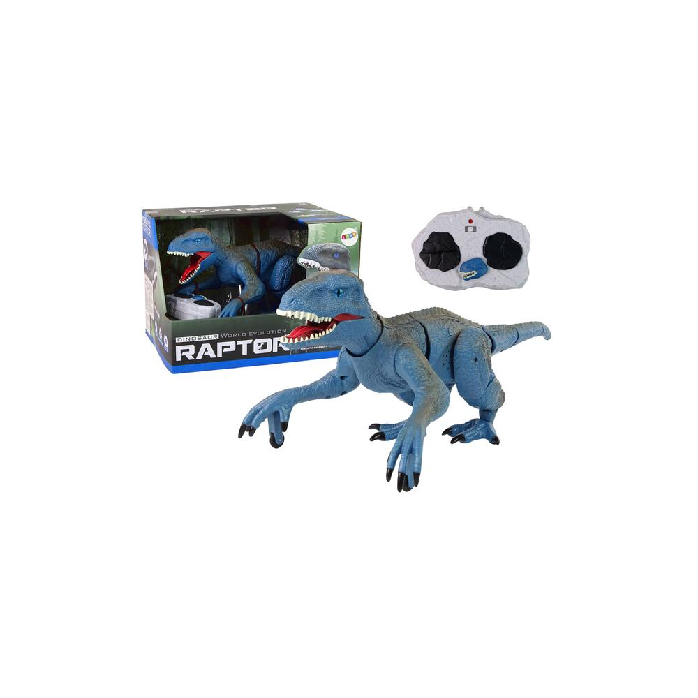 Nuotoliniu būdu valdomas dinozauras Velociraptor Sound Roaring Blue-Žaislai, Interaktyvūs žaislai-e-vaikas