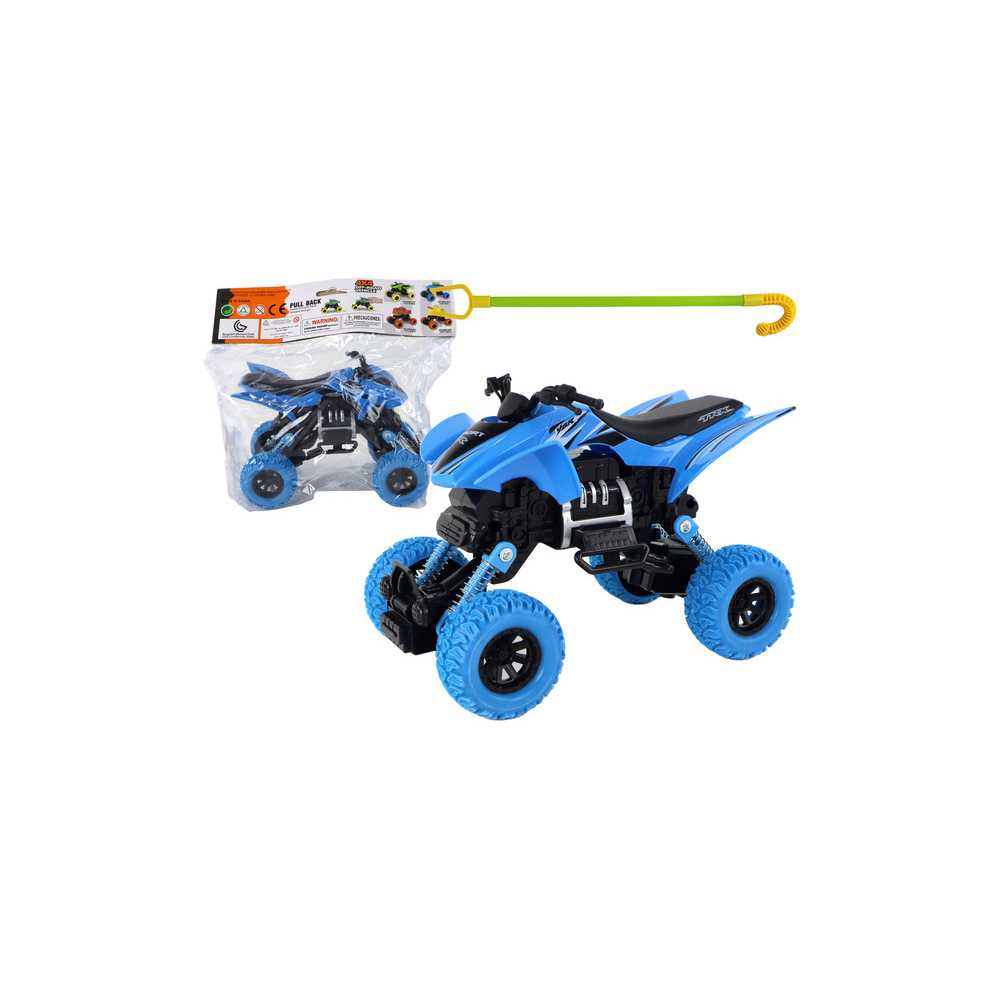 Keturratis Pushbike Quad XC Guminiai ratai, Mėlynas-Žaislai, Auto ir transporto žaislai, Motociklai-e-vaikas