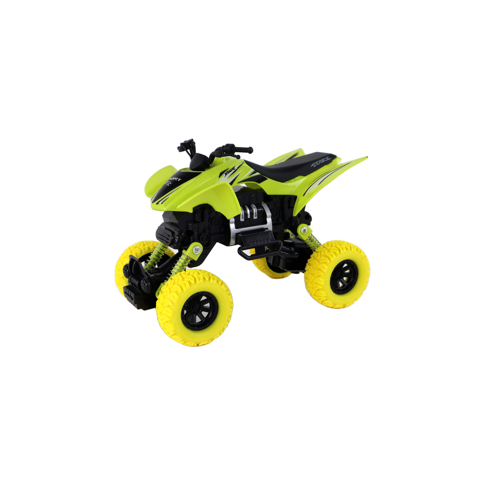 Keturratis Pushbike Quad XC Guminiai ratai, Žalias-Žaislai, Auto ir transporto žaislai, Motociklai-e-vaikas