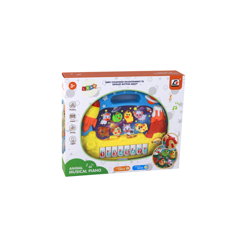 Edukacinis fortepijono mokymasis anglų kalba Organai Gyvūnai Erdvė-Žaislai, Kūdikiams, Žaislai mažyliams (iki 4 m.