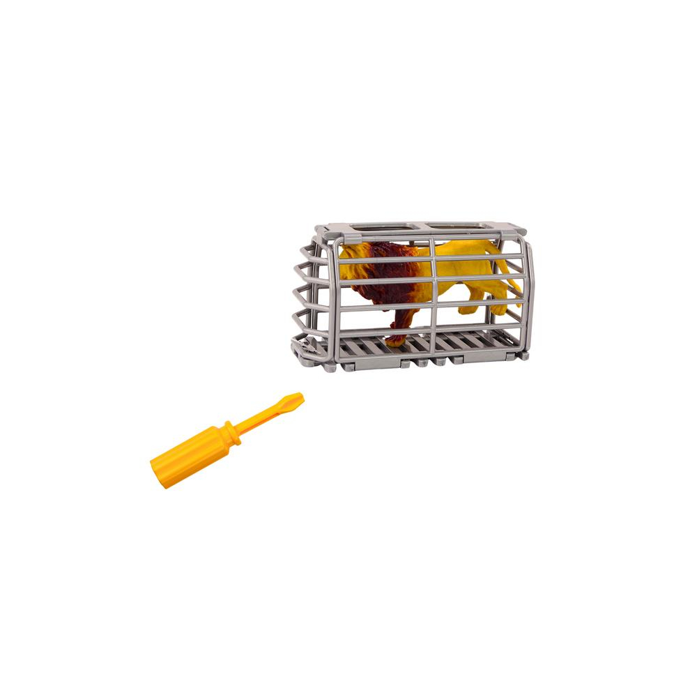 Airplane Light plane Animal transport Cage Lion Unscrewable Screwdriver