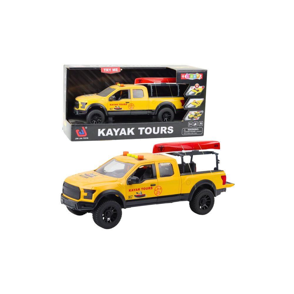 Visureigis Baidarių transportavimas Šviesos garsai Geltonos spalvos-Žaislai, Auto ir transporto žaislai, Mašinos-e-vaikas