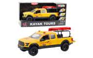Samochód Terenowy Transport Kajaków Światła Dźwięki Żółty