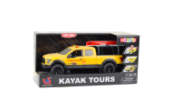 Samochód Terenowy Transport Kajaków Światła Dźwięki Żółty