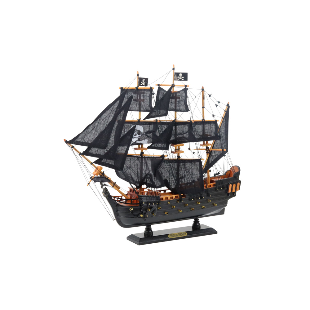 Kolekcinis dekoratyvinio burlaivio modelis "Black Pearl" 49x43cm-Žaislai, Auto ir transporto žaislai, Laivai-e-vaikas