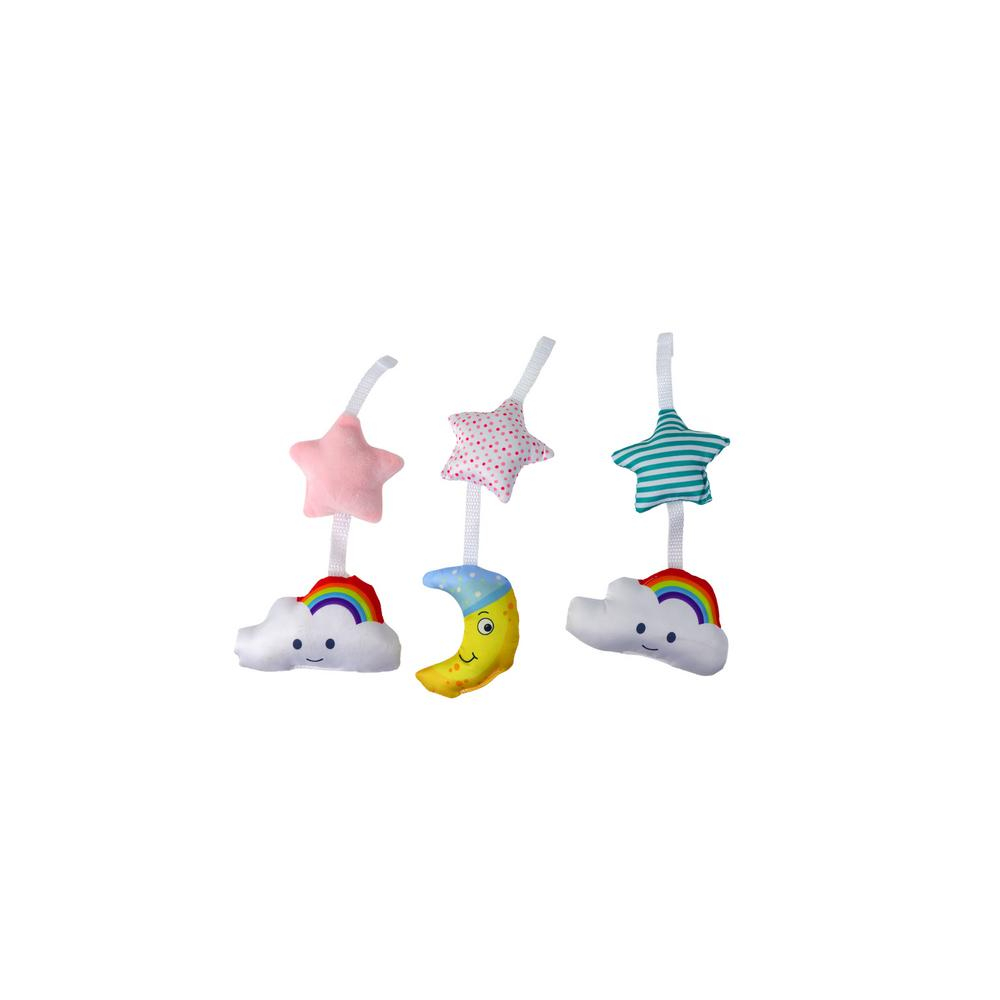 Crib Carousel Universal Clip Plush Pendants Pink