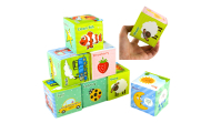 Edukaciniai kubeliai Spalvotos raidės Gyvūnai Mokslas 8vnt.-Žaislai, Kūdikiams, Žaislai mažyliams (iki 4 m.