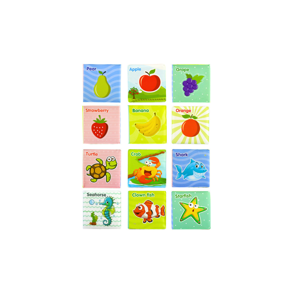 Edukaciniai kubeliai Spalvotos raidės Gyvūnai Mokslas 8vnt.-Žaislai, Kūdikiams, Žaislai mažyliams (iki 4 m.