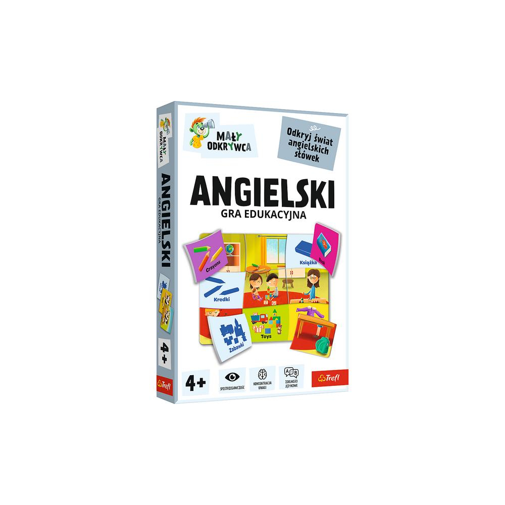 Žaidimas - anglų kalba / Little Explorer Trefl 02812-Žaislai, Stalo žaidimai, Įvairūs stalo žaidimai-e-vaikas