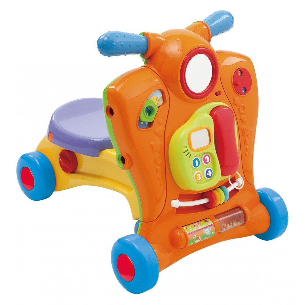 Stumdukas - paspiriama mašinėlė PLAYGO INFANT&TODDLER, oranžinis, 2446-Paspiriamosios mašinėlės, Paspiriamosios mašinėlės-e-vaik