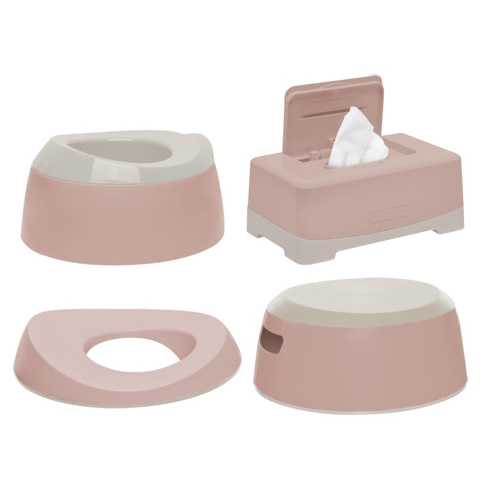 Neslystanti pakopa / laiptelis LUMA, Blush Pink-Priežiūrai, Naktipuodžiai, laipteliai-e-vaikas
