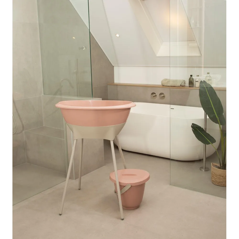 Vonios komplektas LUMA 8 dalių, Blush Pink-Priežiūrai, Vonelės, vonios gultukai-e-vaikas