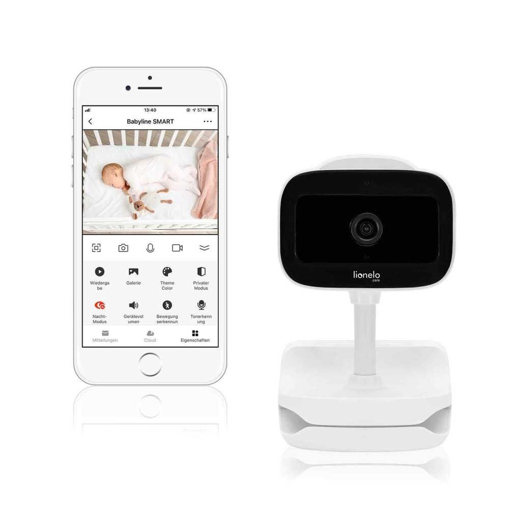 Mobili auklė Lionelo Babyline Go, White-Miegui, Mobilios auklės-e-vaikas