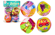 Minkšti kamuoliukai Spalvoti lavinamieji barškantys kamuoliukai 4 vnt. Rinkinys-Žaislai, Kūdikiams, Žaislai mažyliams (iki 4 m.