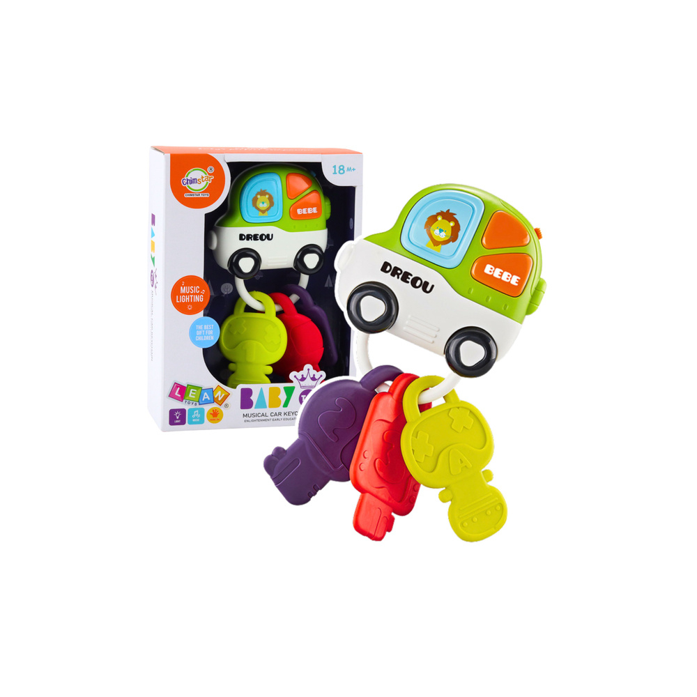 Interaktyvūs žaisliniai automobilio kramtukai kūdikiui Šviesos garsai-Žaislai, Kūdikiams, Žaislai mažyliams (iki 4 m.