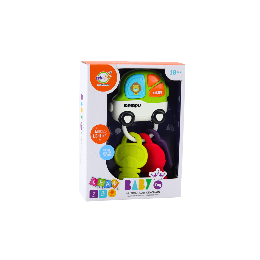 Interaktyvūs žaisliniai automobilio kramtukai kūdikiui Šviesos garsai-Žaislai, Kūdikiams, Žaislai mažyliams (iki 4 m.