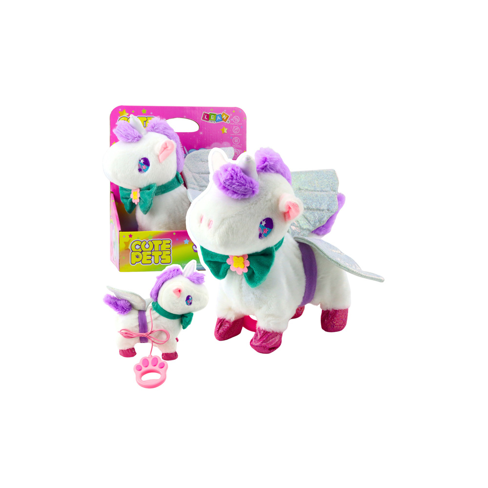 Interaktyvusis vienaragis ant pavadėlio Vaikščiojimas Garsai Galopas Nuimami sparnai-Žaislai, Interaktyvūs žaislai-e-vaikas