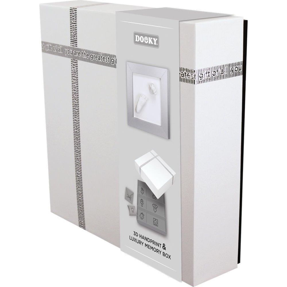 Rėmelis ir atminties dėžutė Dooky Baby Print 3D Deluxe-Dovanoms, Antspaudai, rėmeliai-e-vaikas