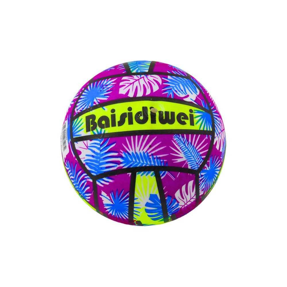 Guminis kamuoliukas "Bright Leaves Purple" 24 cm-Žaislai, Lauko žaislai, Lauko žaidimai ir sporto prekės, Kamuoliai-e-vaikas