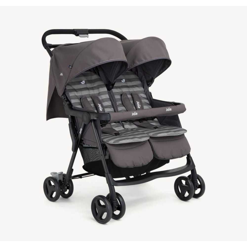 Sportinis vežimėlis dvynukams Joie Aire Twin, Dark Pewter-Vaikiški vežimėliai, Sportiniai vežimėliai, Vežimėliai dvynukams-e-vai