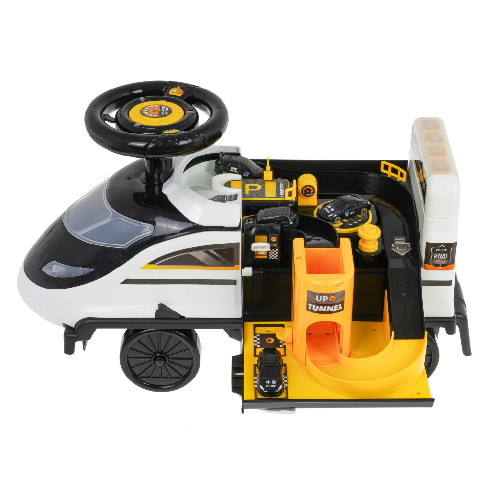 "2-in-1" važiuoklė su parkavimo policija Juoda-Judėjimui, Paspiriamosios mašinėlės ir jų priedai, Paspiriamos mašinėlės-e-vaikas