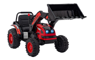 Elektrinis traktorius - ekskavatorius, Red-Elektromobiliai vaikams, Traktoriai-e-vaikas