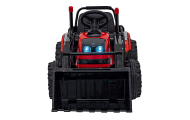 Koparka Traktor na akumulator dla dzieci Czerwony + Ruchome Ramię Łyżka + Pilot + Wolny Start + Radio FM + LED