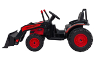 Koparka Traktor na akumulator dla dzieci Czerwony + Ruchome Ramię Łyżka + Pilot + Wolny Start + Radio FM + LED