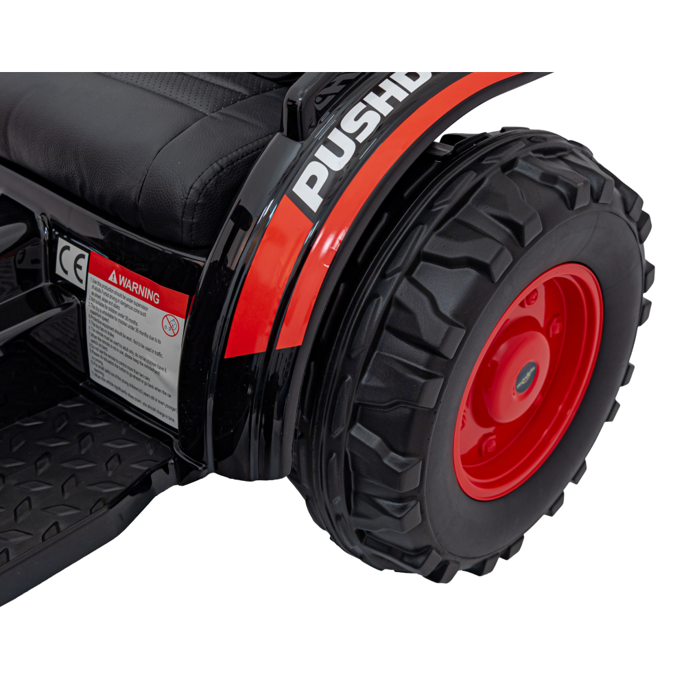 Elektrinis traktorius - ekskavatorius, Red-Elektromobiliai vaikams, Traktoriai-e-vaikas