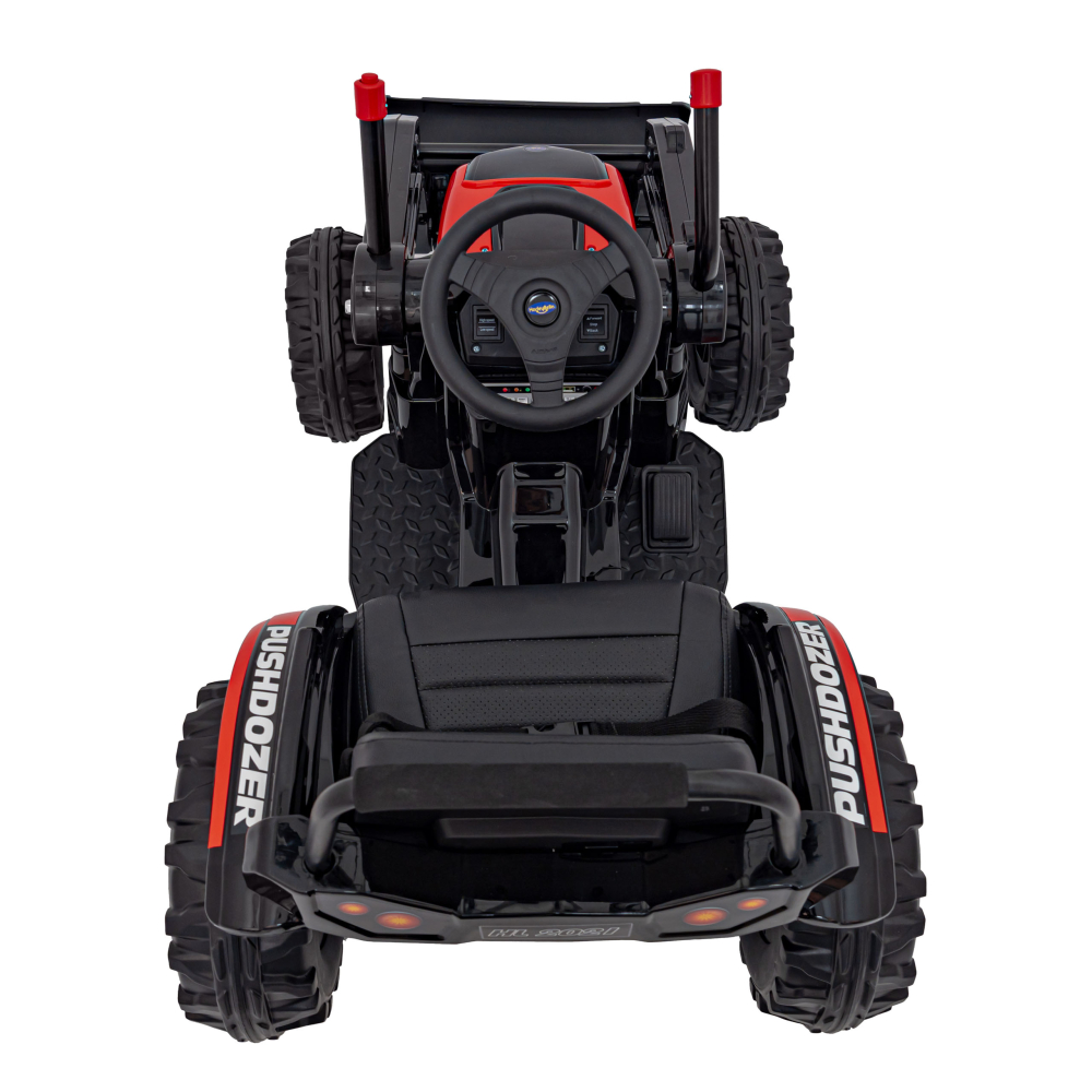 Elektrinis traktorius - ekskavatorius, Red-Elektromobiliai vaikams, Traktoriai-e-vaikas