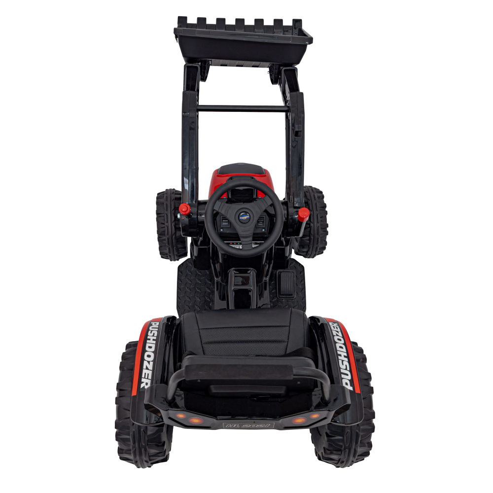 Elektrinis traktorius - ekskavatorius, Red-Elektromobiliai vaikams, Traktoriai-e-vaikas