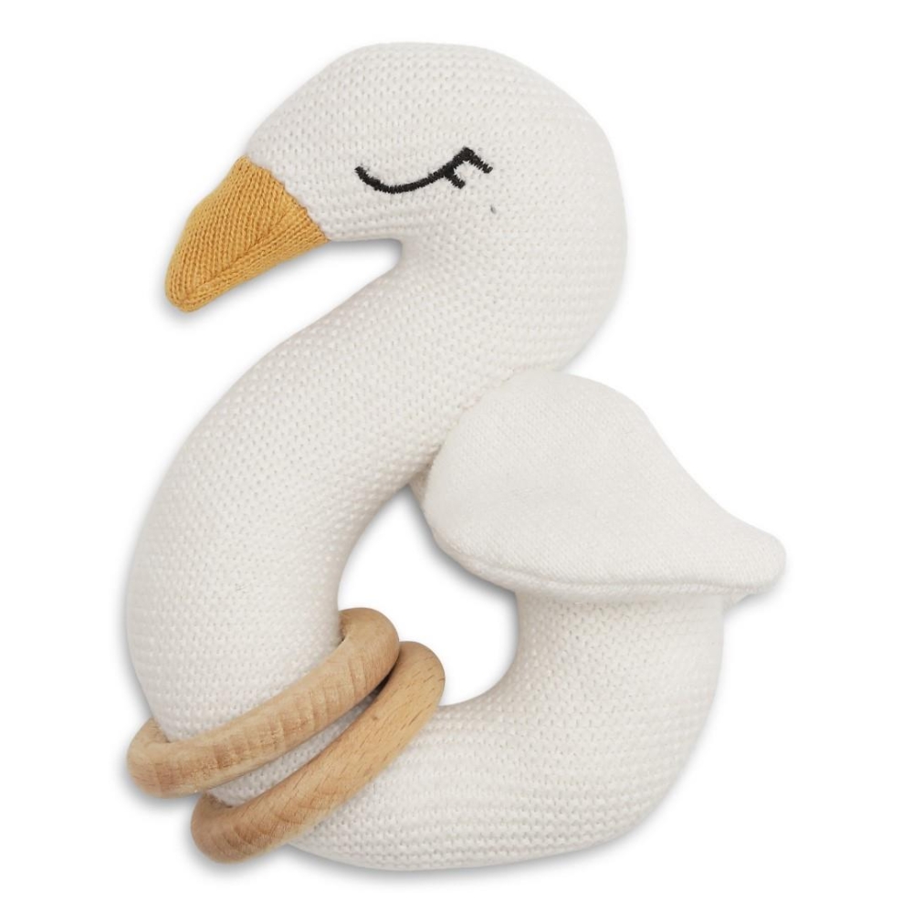 Kramtukas barškutis Swan 0+ Vanilla Copenhagen-Žaislai, Kūdikiams, Barškučiai, kramtukai-e-vaikas