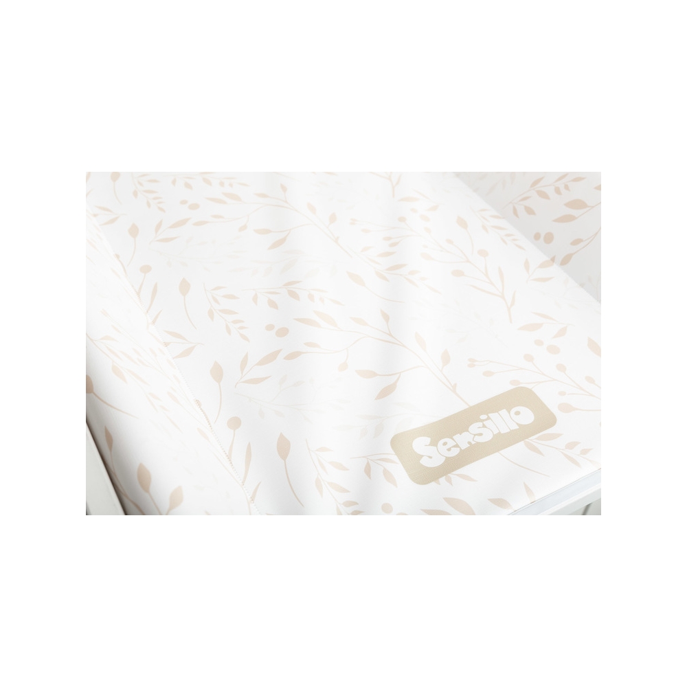 Vystymo lenta Sensillo 70 cm, Beige Leaves-Priežiūrai, Vystymo lentos, kilimėliai, Vystymo lentos ir jų priedai-e-vaikas