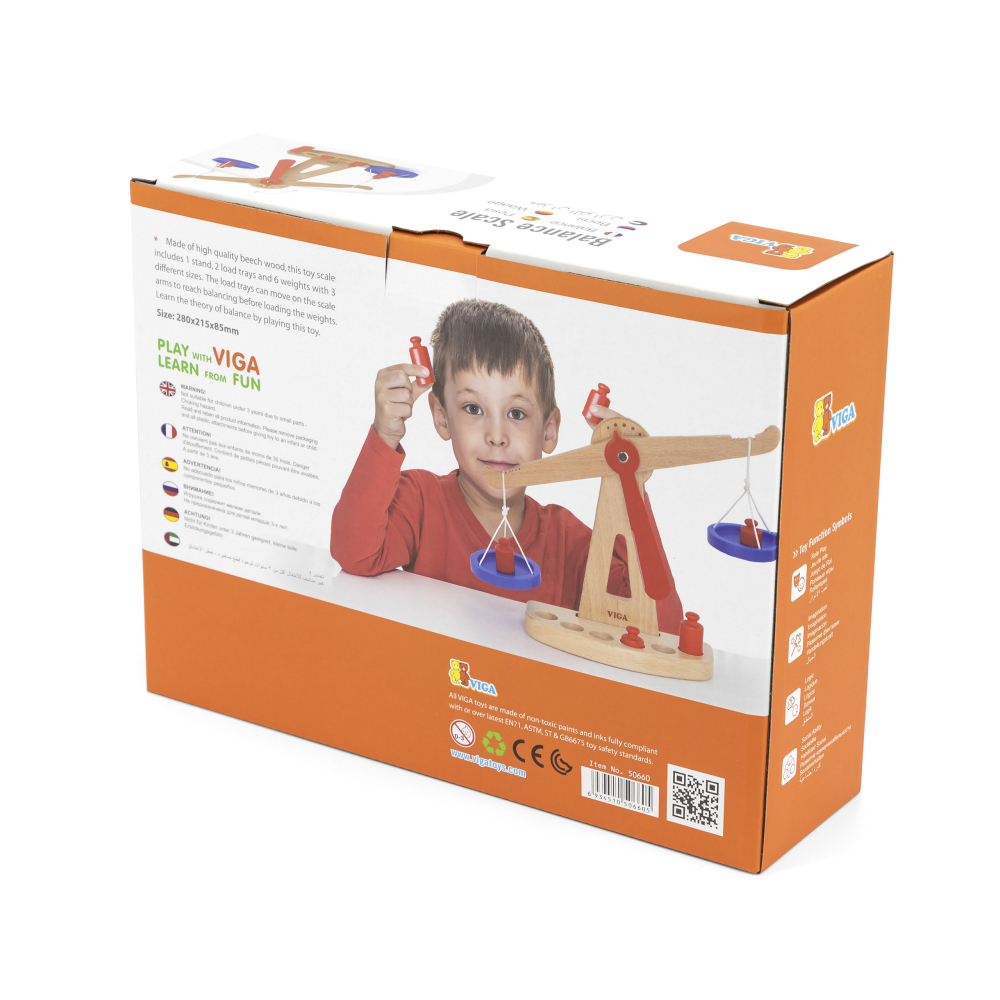 Medinės parduotuvės svarstyklės VIGA FSC sertifikuotos-Žaislai, Profesijos, buities žaislai, Profesiniai žaislai-e-vaikas