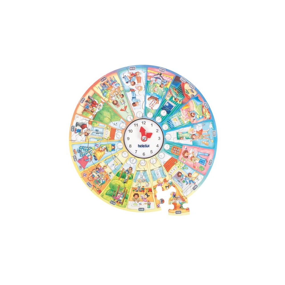Beleduc lavinamoji priemonė - XXL medinė pažinimo dėlionė Mano diena” (11012)-Žaislai, Lavinamieji žaislai, Mokomieji žaislai-e-