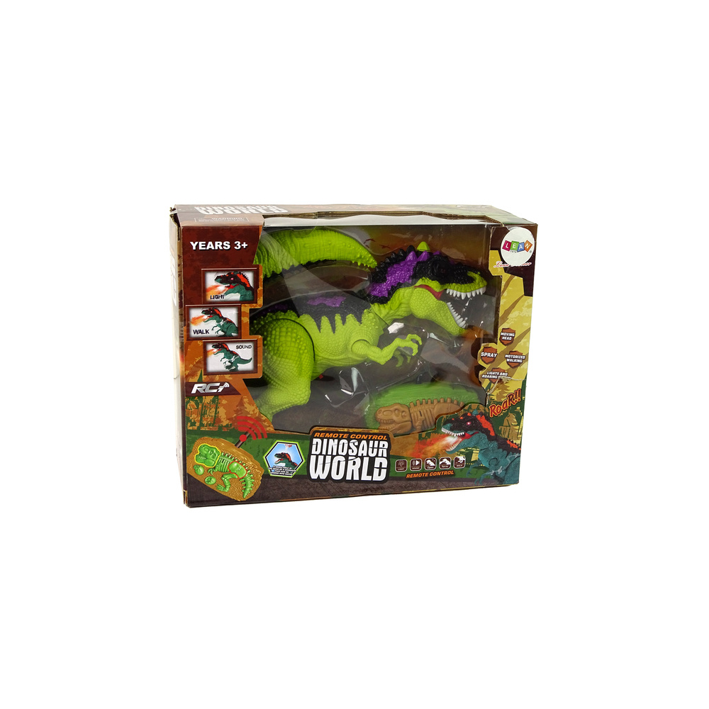 Dinozaur Zdalnie Sterowany Światła Dźwięki Zielony