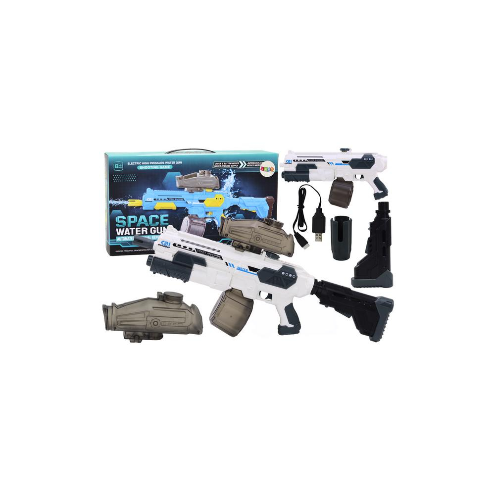 Pistolet Karabin Wodny Biały Na Wodę Automat M416 Akumulatorowy