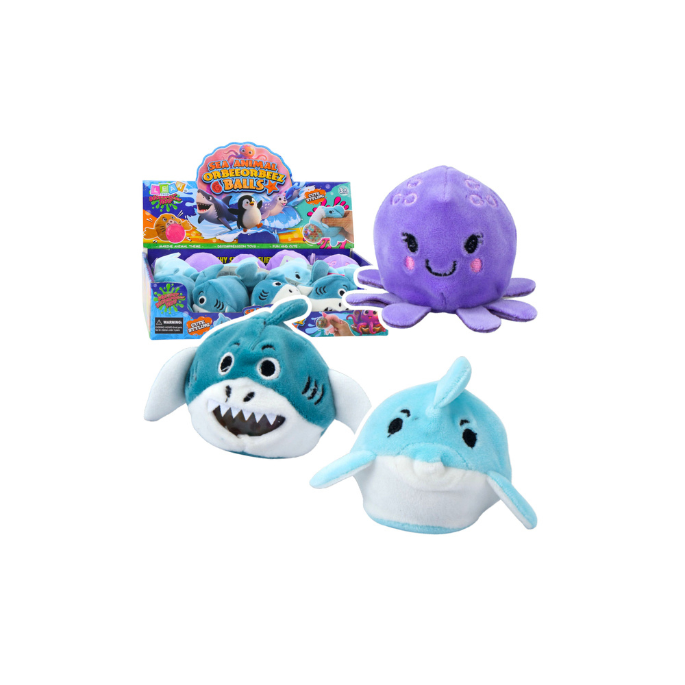 Vandens kamuolys Squishy Plushie jūrų gyvūnai 6 cm-Žaislai, Lavinamieji žaislai, Kiti lavinamieji žaislai-e-vaikas