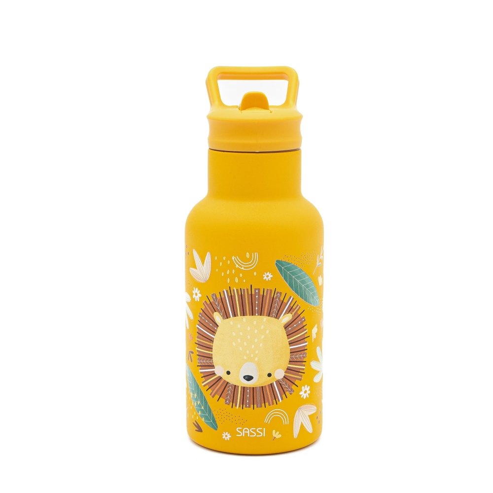 Nerūdijančio plieno vandens gertuvė, 350 ml, SASSI Liūtas-Maitinimui, Indai, įrankiai, gertuvės, Puodeliai, gertuvės-e-vaikas