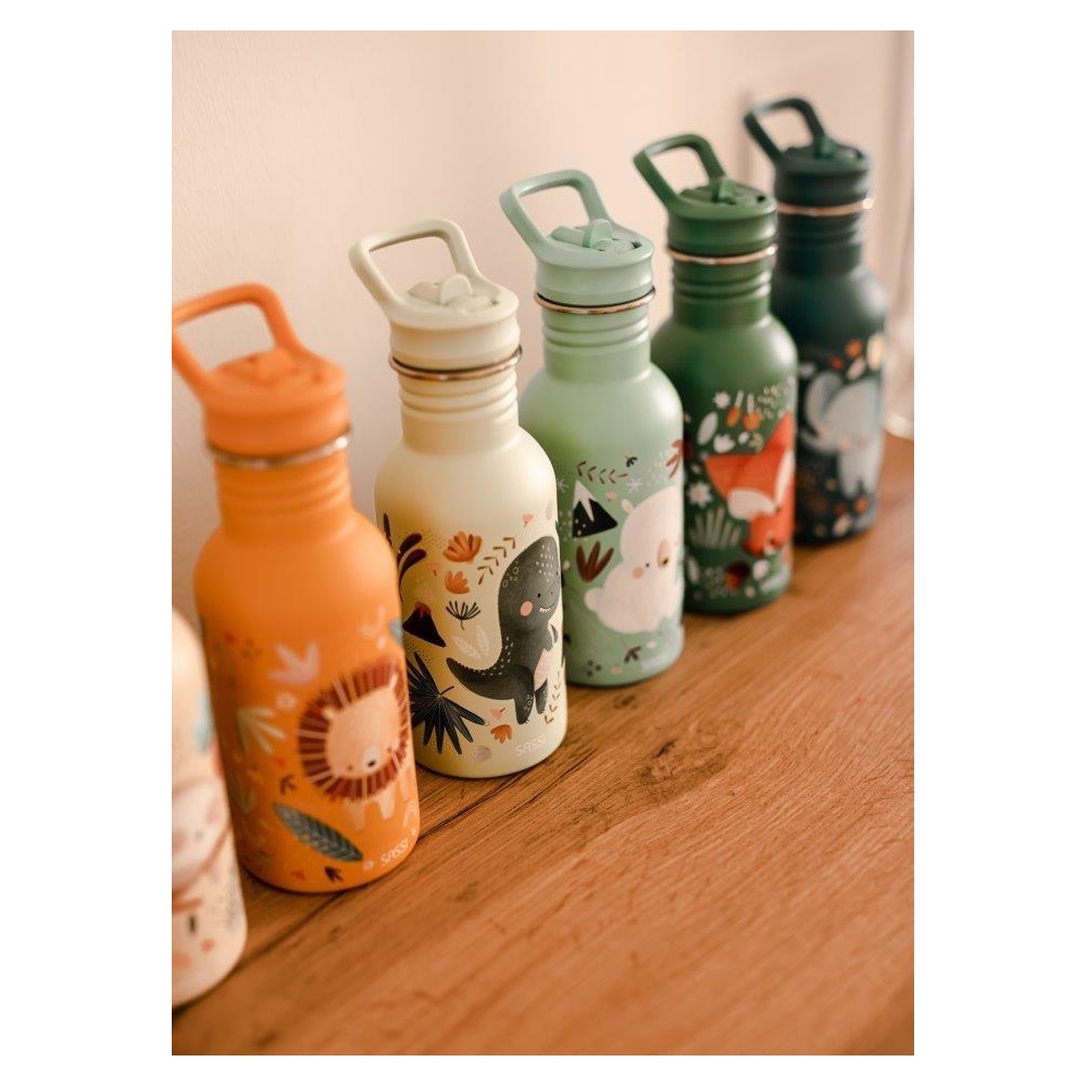 Nerūdijančio plieno vandens gertuvė, 350 ml, SASSI Meškutė-Maitinimui, Indai, įrankiai, gertuvės, Puodeliai, gertuvės-e-vaikas