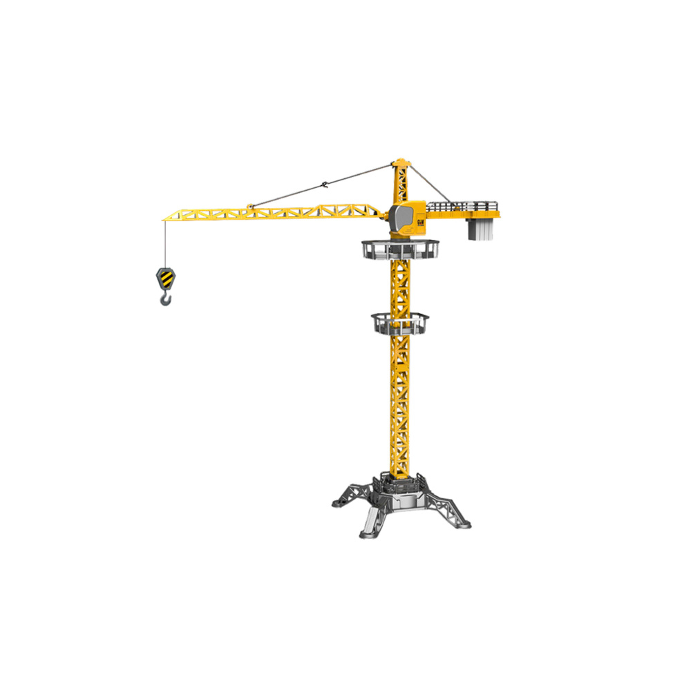 Dźwig Żuraw Zdalnie Sterowany RC Światła LED Obrót 360° 1:36 120 cm