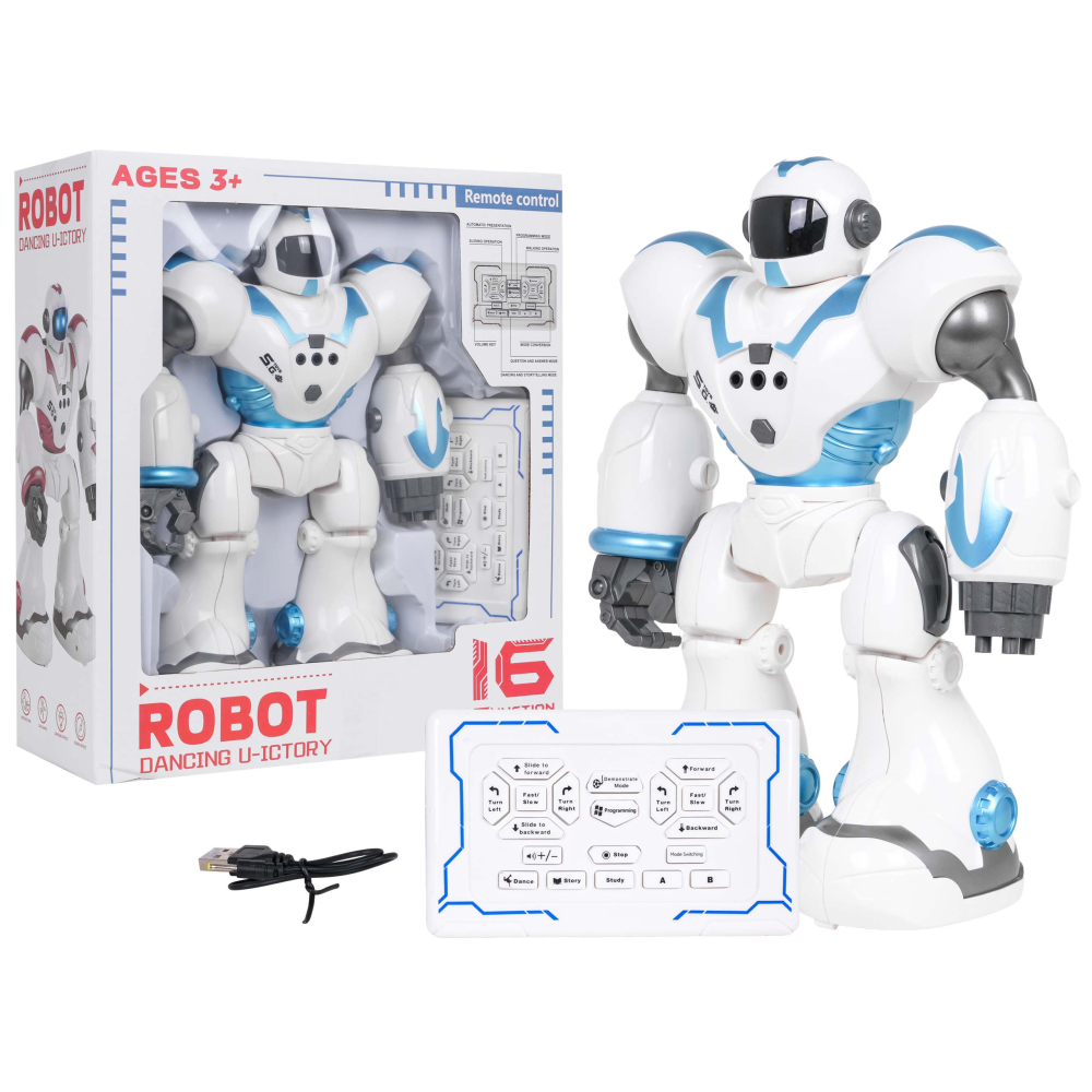 Daugiafunkcinis robotas U-ICTORY Blue-Žaislai, Robotai-e-vaikas
