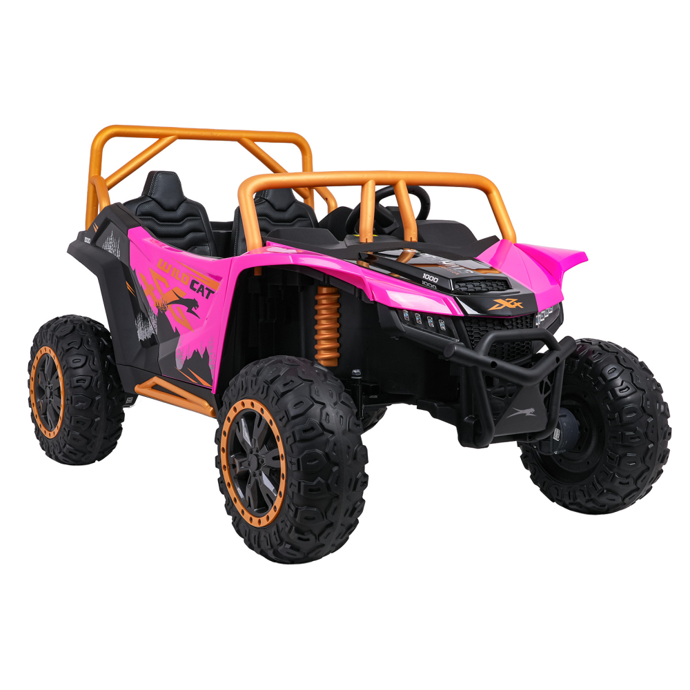 Dvivietis elektrinis Buggy Arctic Cat WILDCAT XX, Pink-Elektromobiliai vaikams, Keturračiai ir bagiai-e-vaikas