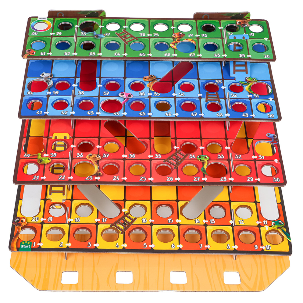 3D gyvatės kopėčių stalo žaidimas-Žaislai, Stalo žaidimai, Įvairūs stalo žaidimai-e-vaikas