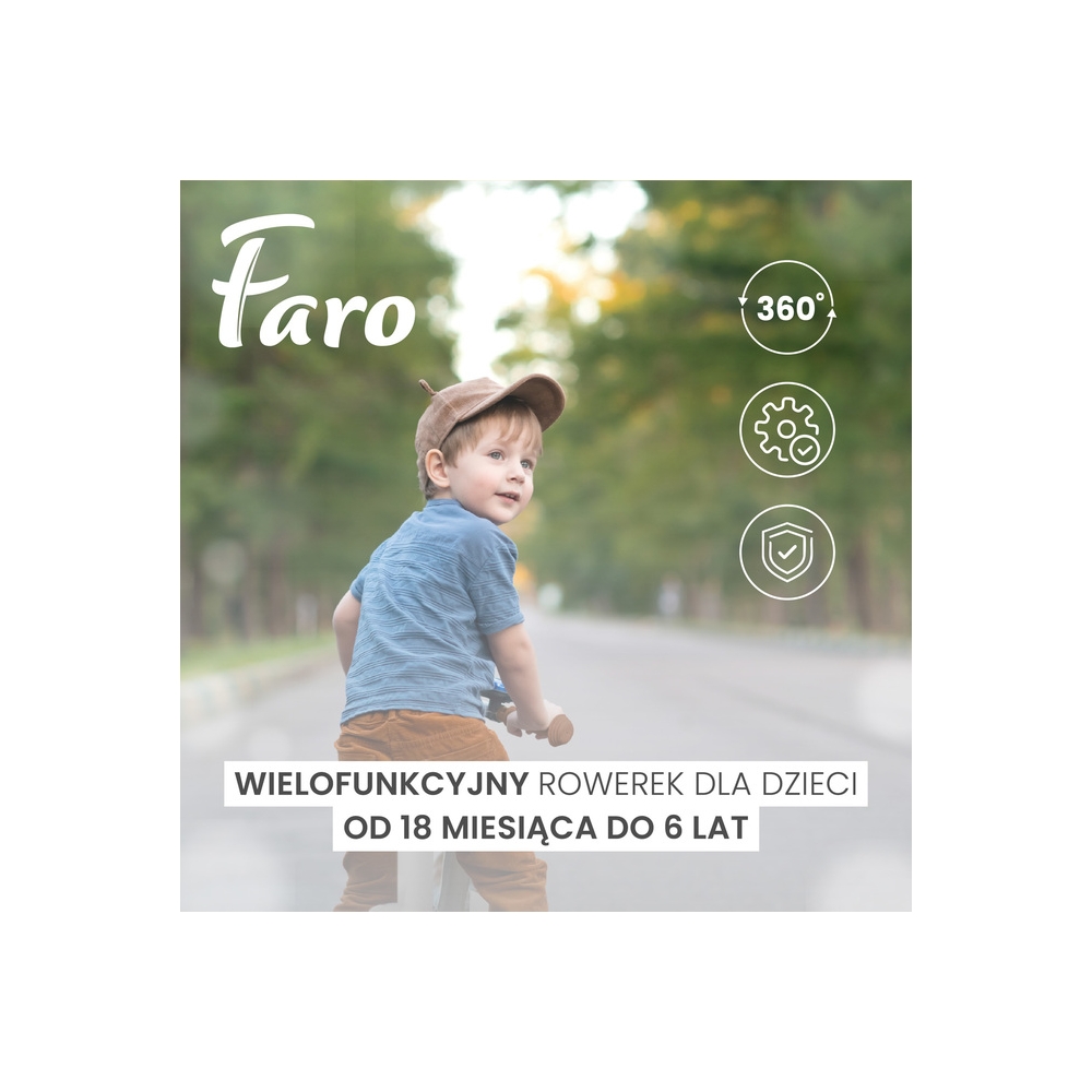 3 RATŲ DVIRATIS FARO BLUE-Judėjimui, Triratukai vaikams-e-vaikas