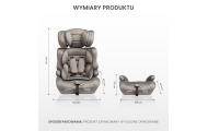 Automobilinė kėdutė Caretero FALCON I-Size, 76-150 cm, Graphite-Automobilinės kėdutės, 9-36 kg-e-vaikas